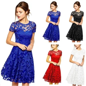 Robe en dentelle délicate