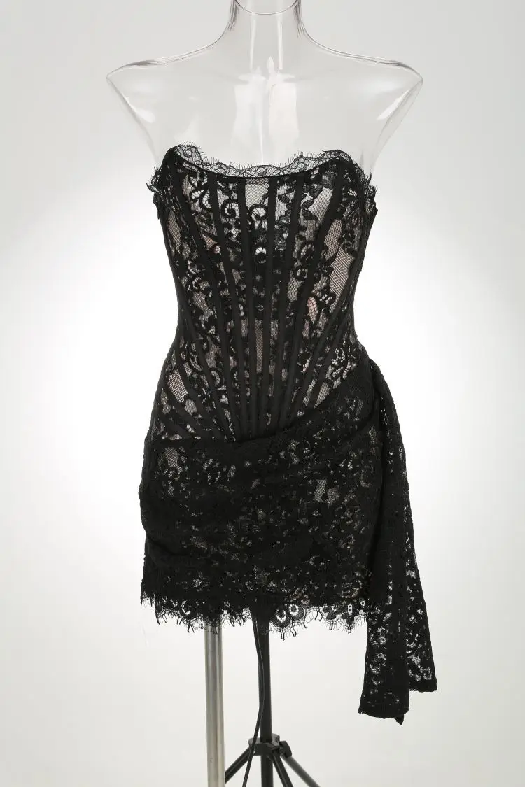 robe soirée dentelle haute qualité