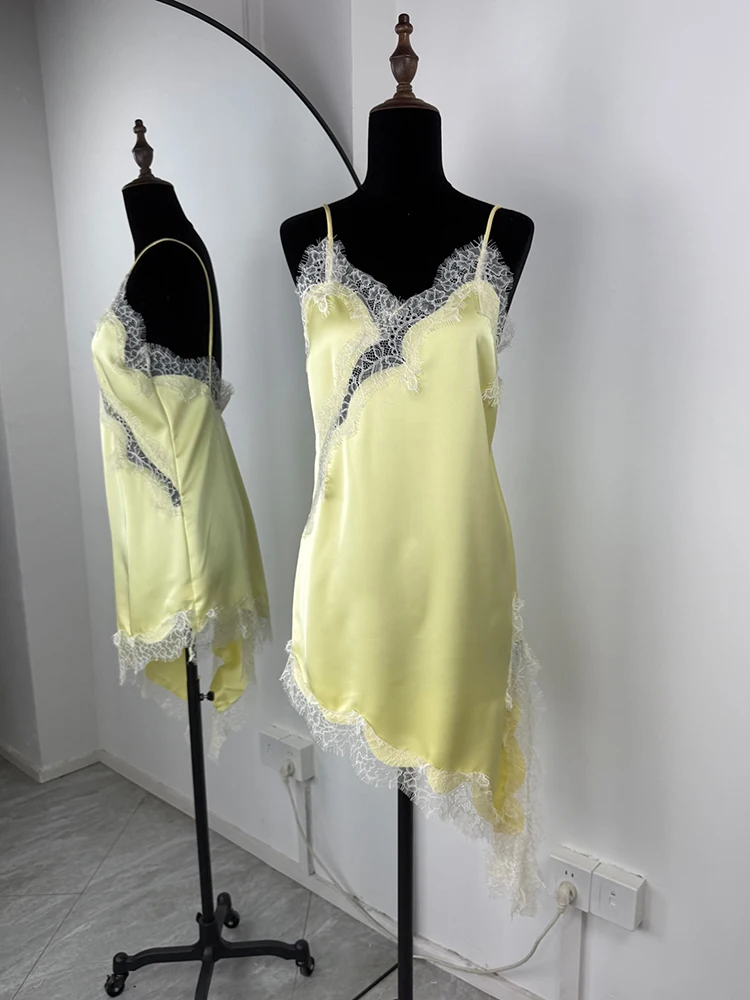 bretelles fines jaune