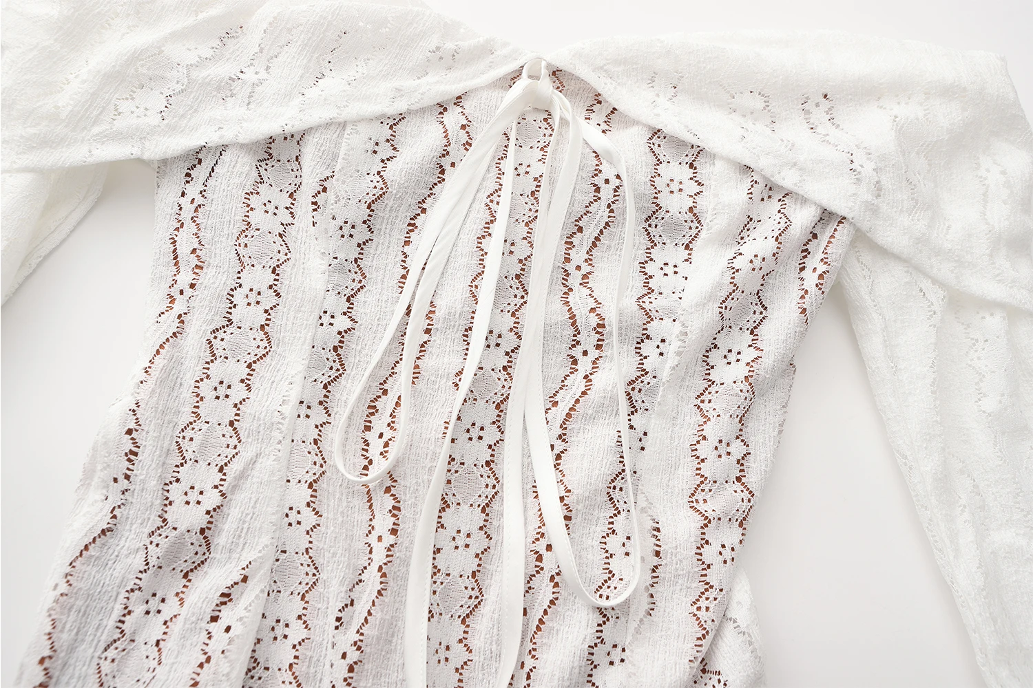 Robe en dentelle blanche longue – Image 15