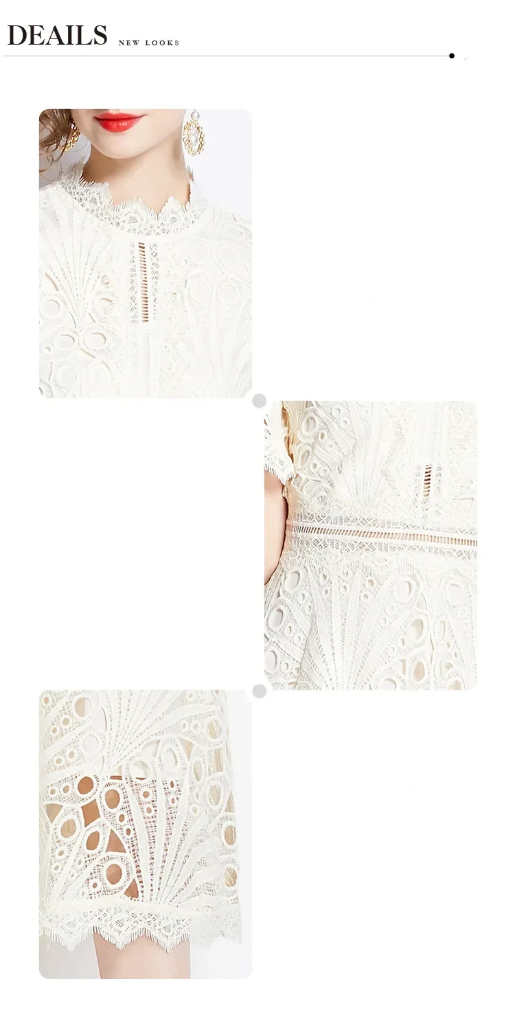 très chic robe en dentelle verte