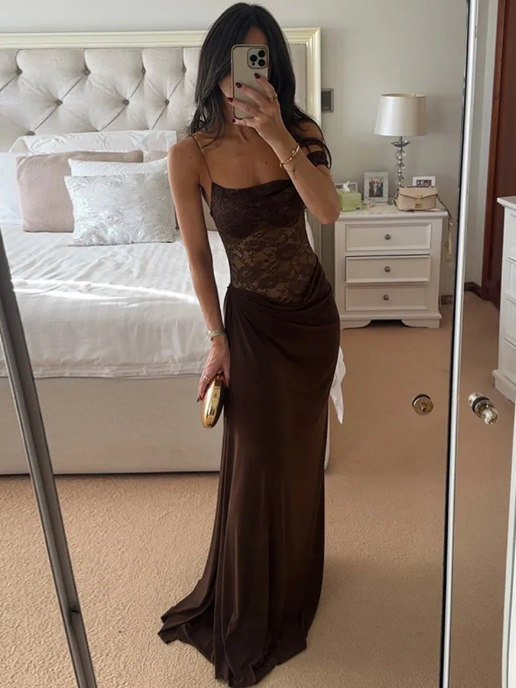 robe soirée en dentelle
