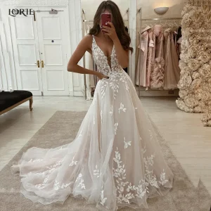 robe de mariée en dentelle bohème