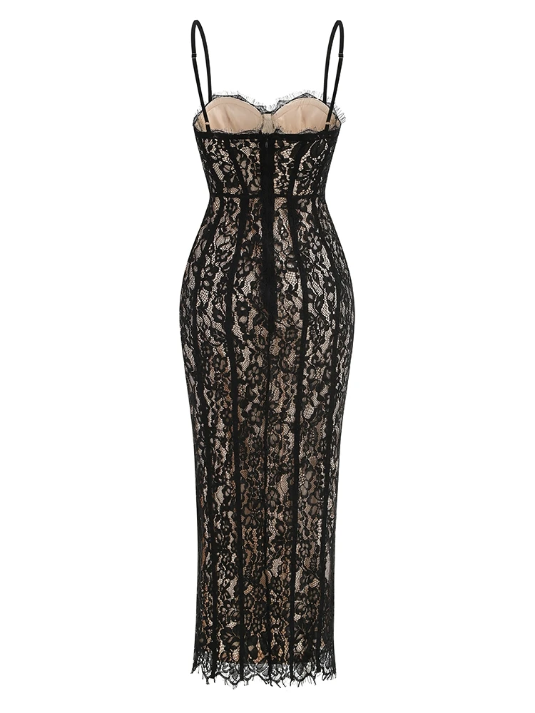 Robe en dentelle noire – Image 16
