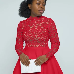 Robe en dentelle vintage