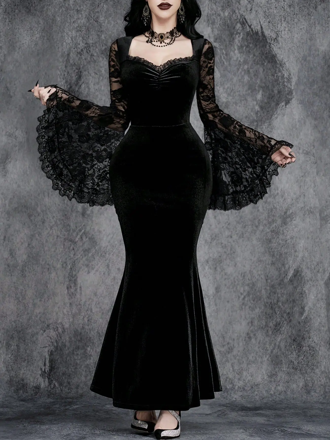 robe dentelle cheville