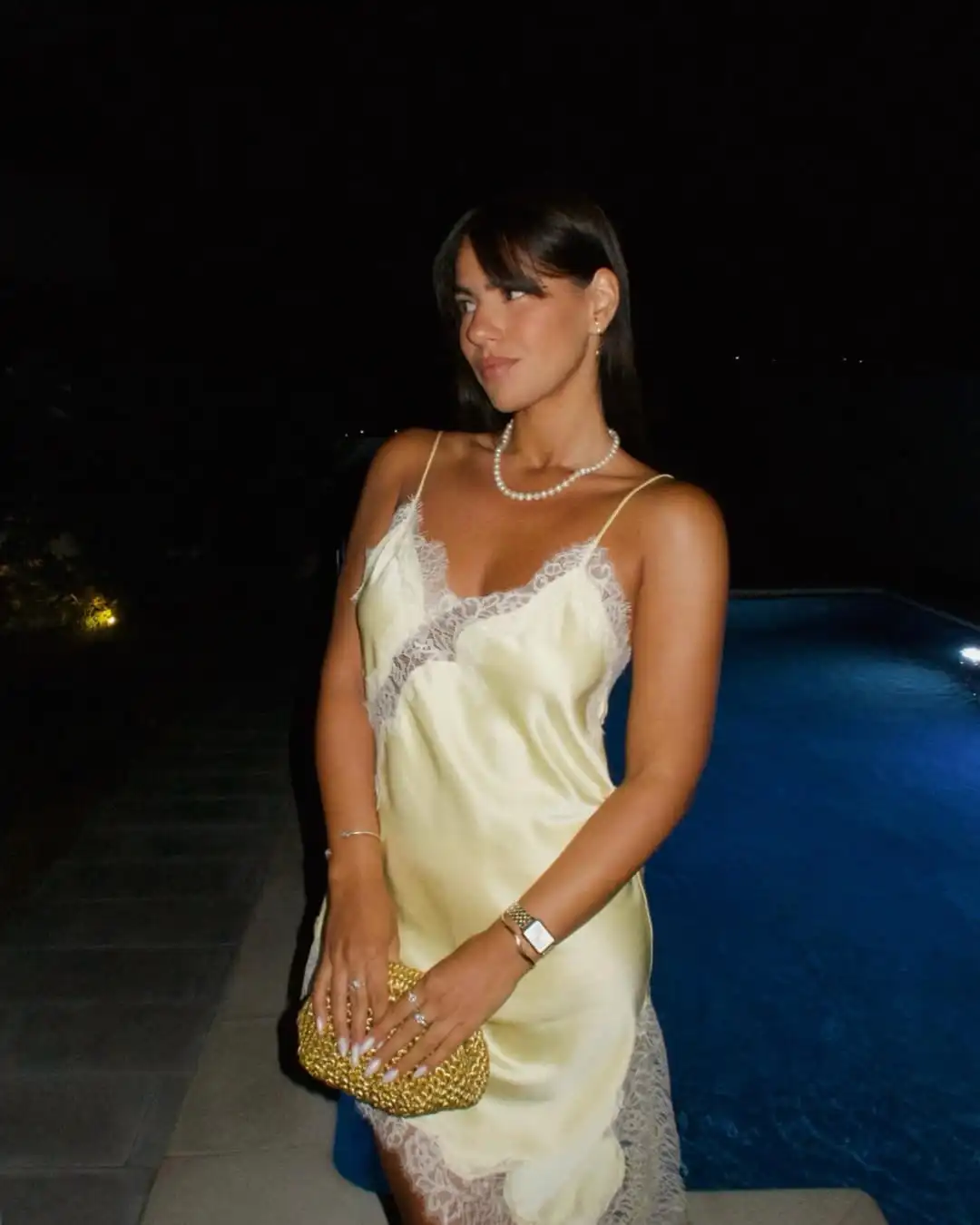 jaune robe bretelles