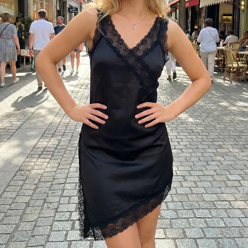 tendance robe avec dentelle
