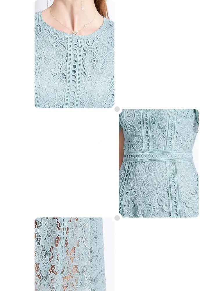 tenue élégante robe en dentelle