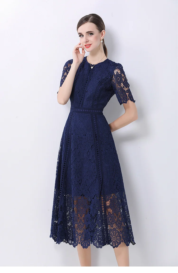 incontournable robe en dentelle verte