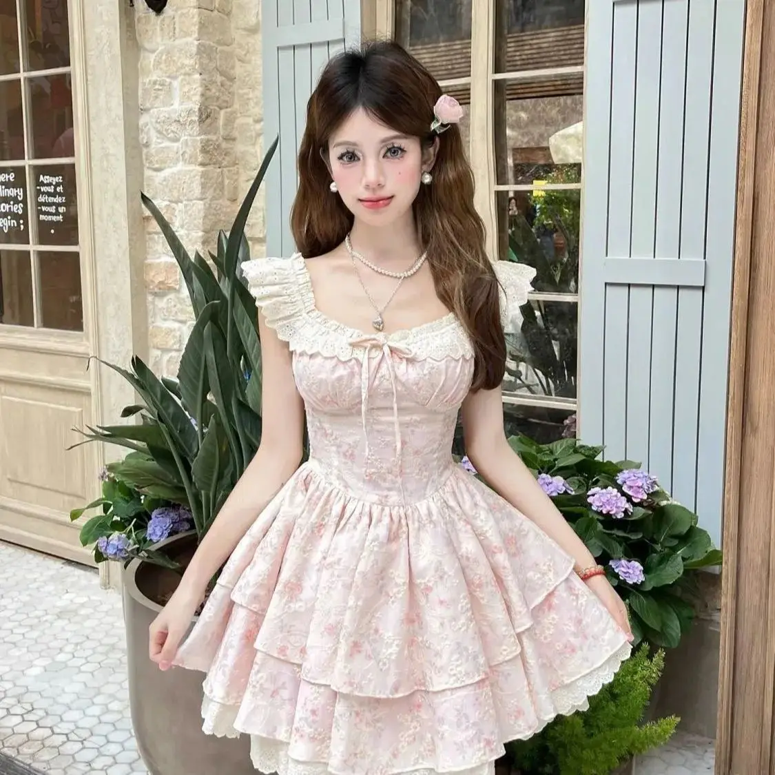 robe à motifs floraux
