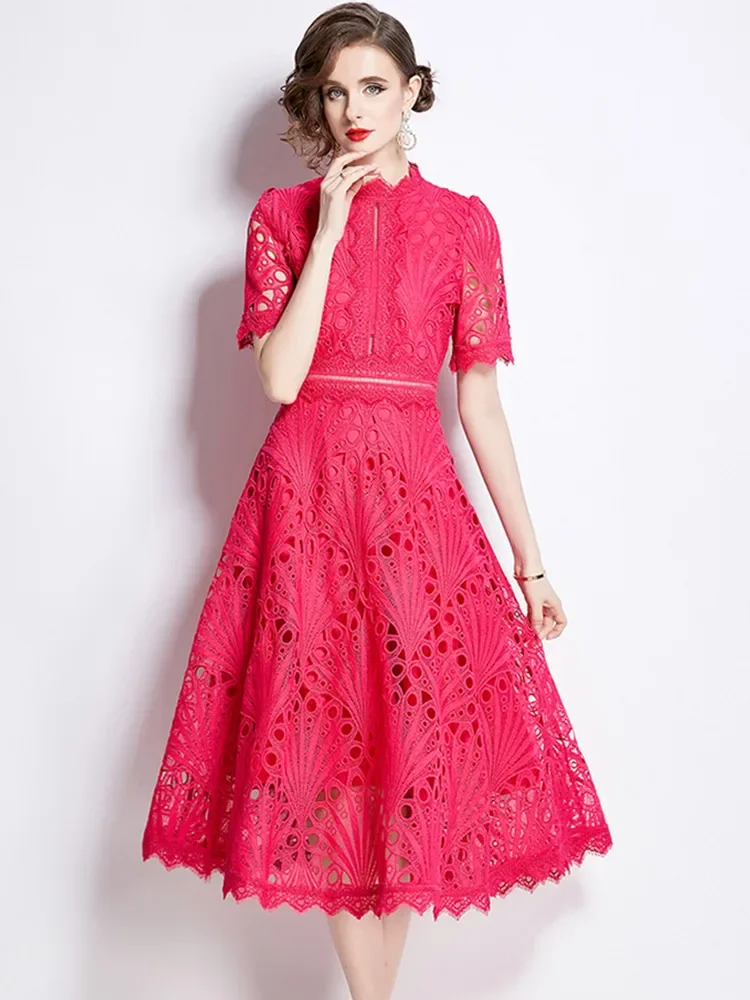 robe verte dentelle pour événement