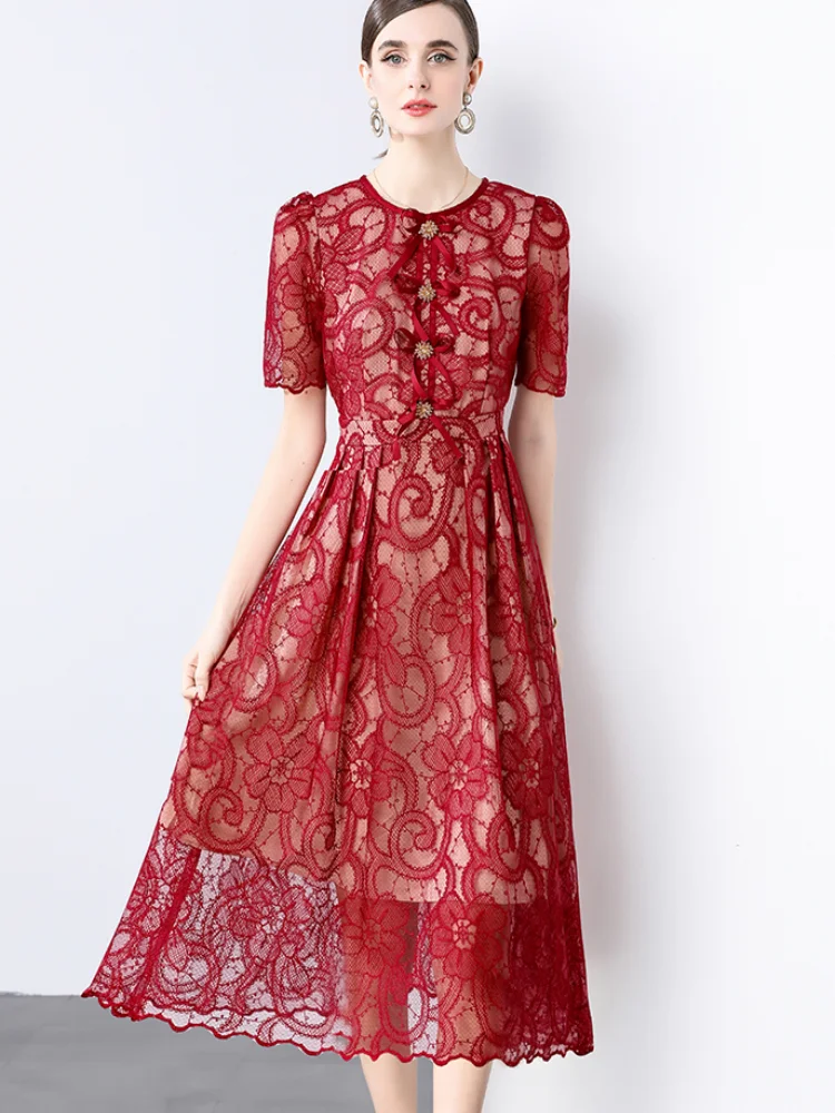 Robe en dentelle blanche – Image 8