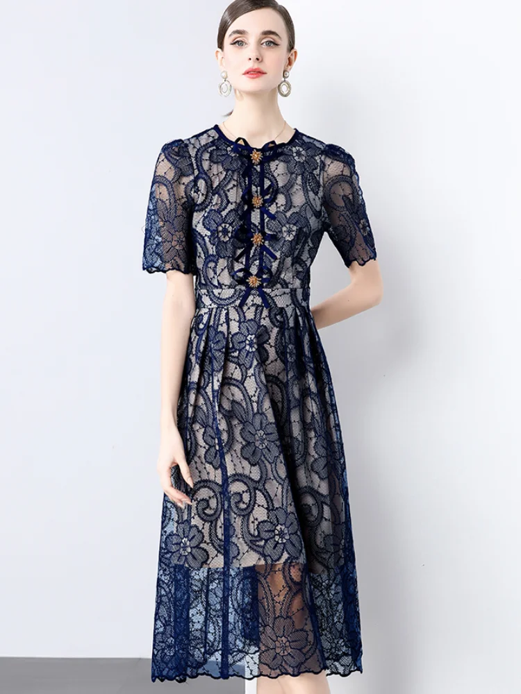 Robe en dentelle blanche – Image 8