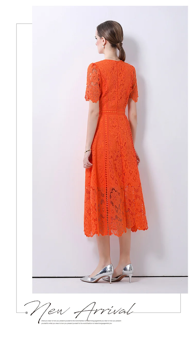 robe rétro verte en dentelle