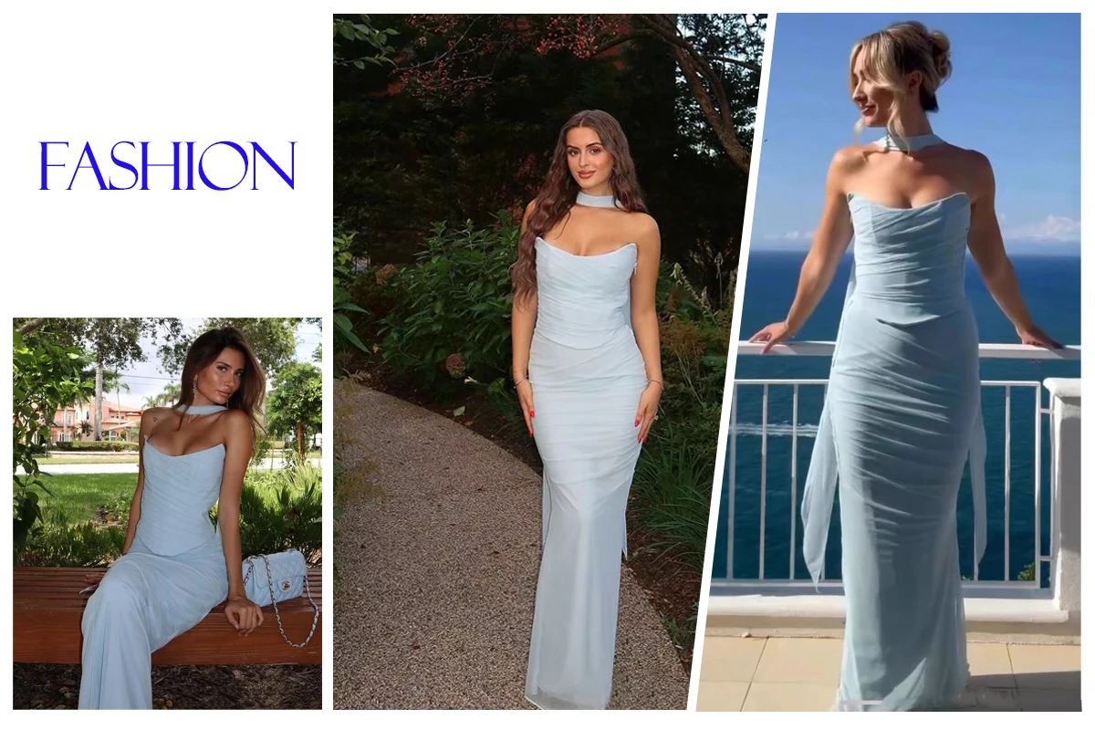 Robe en dentelle blanche longue – Image 12