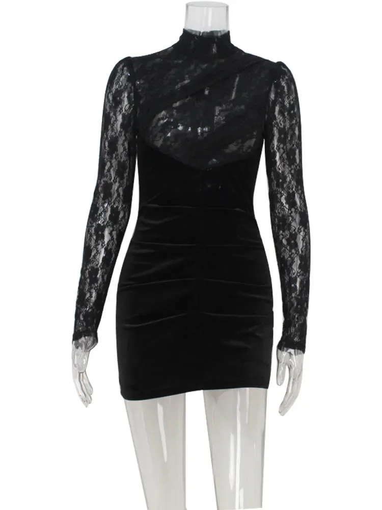 robe féminine en dentelle