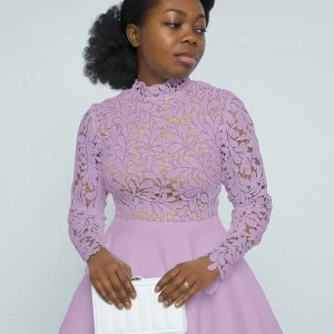 Robe en dentelle vintage
