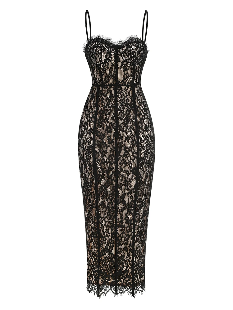 Robe en dentelle noire – Image 8