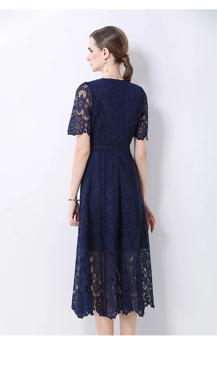 robe versatile en dentelle verte