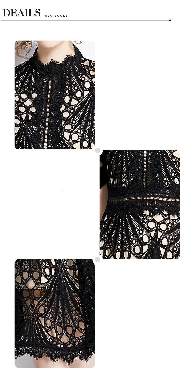 robe dentelle verte unique