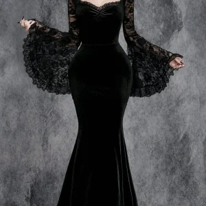 robe en velours gothique