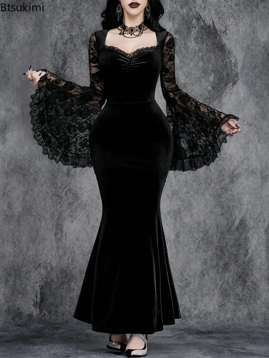 robe en velours gothique