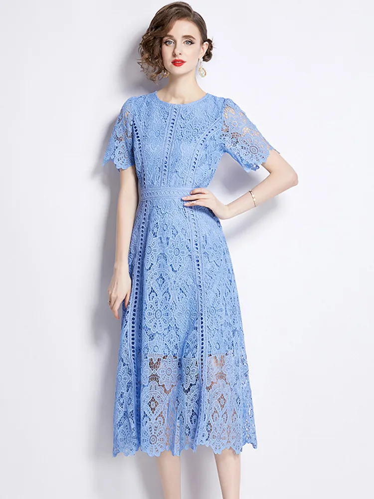 allure élégante robe dentelle verte