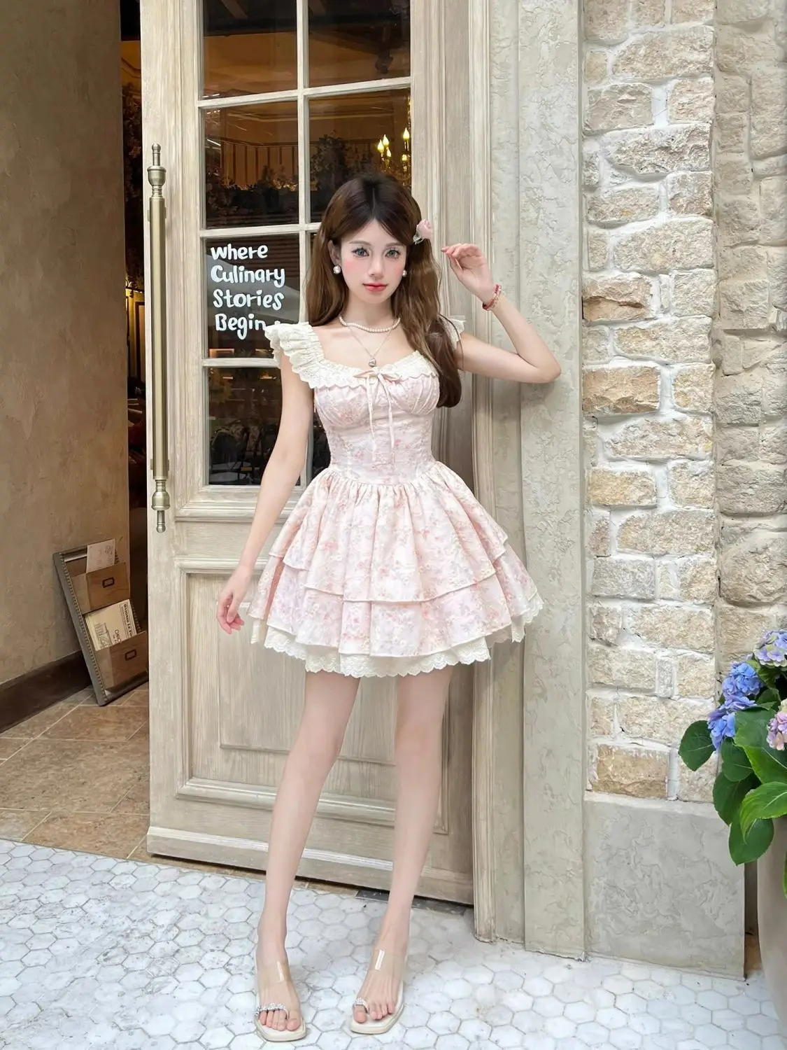 robe de soirée à volants