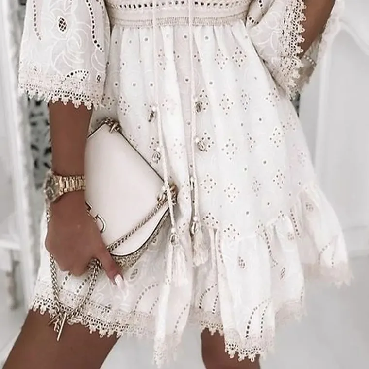 éclat avec la dentelle