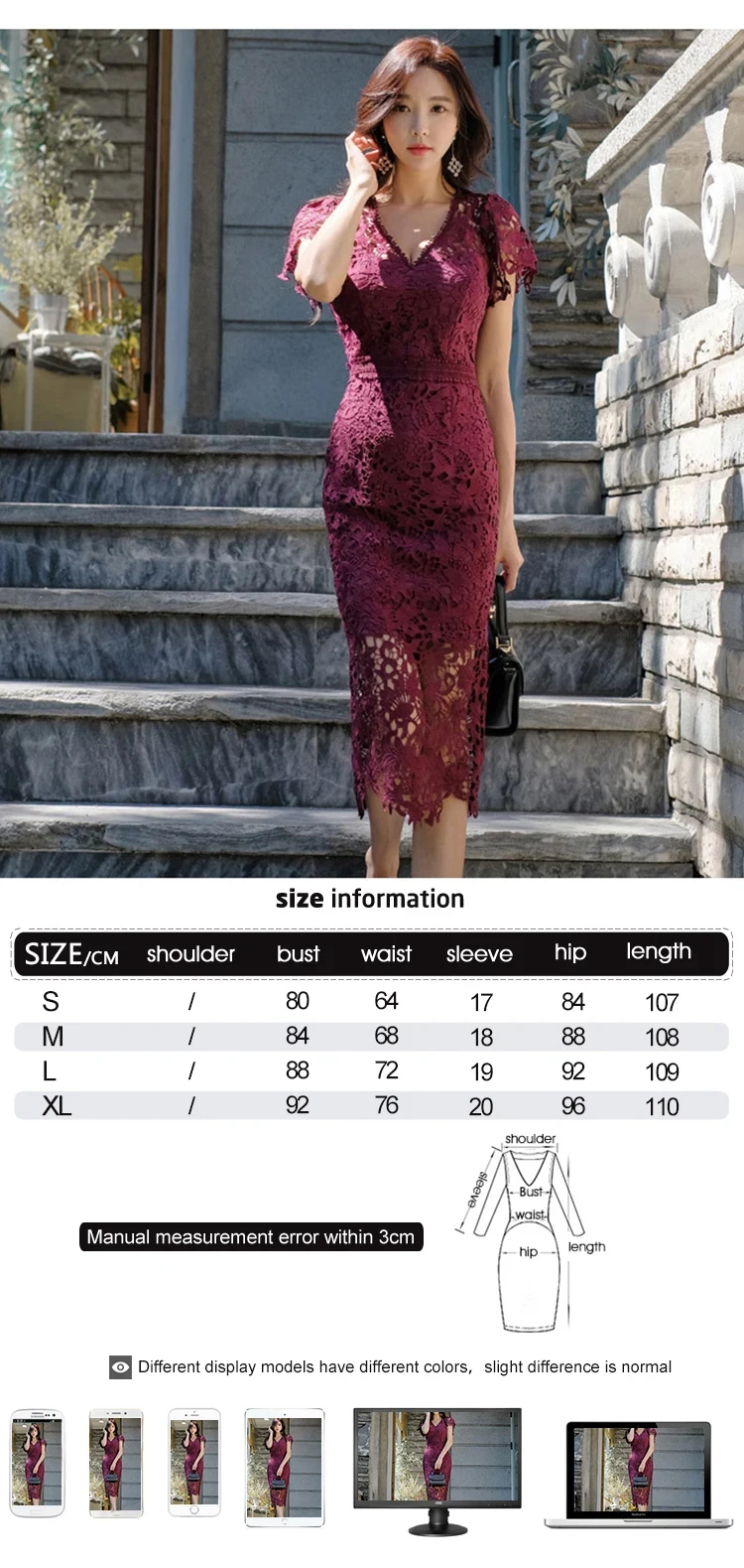 robe sophistiquée en dentelle