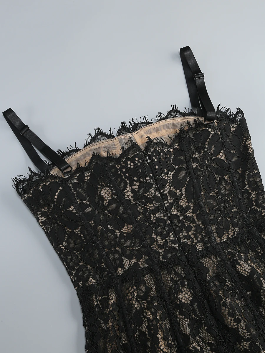 robe dentelle coton polyester