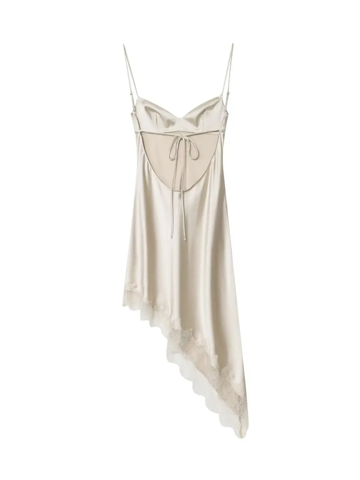 éclat satin robe dentelle