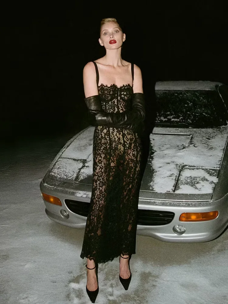 Robe en dentelle noire – Image 5
