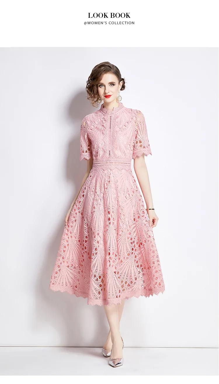 charisme robe dentelle verte