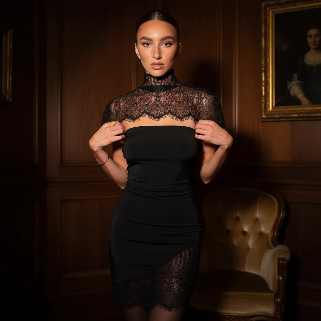 élégance bustier dentelle