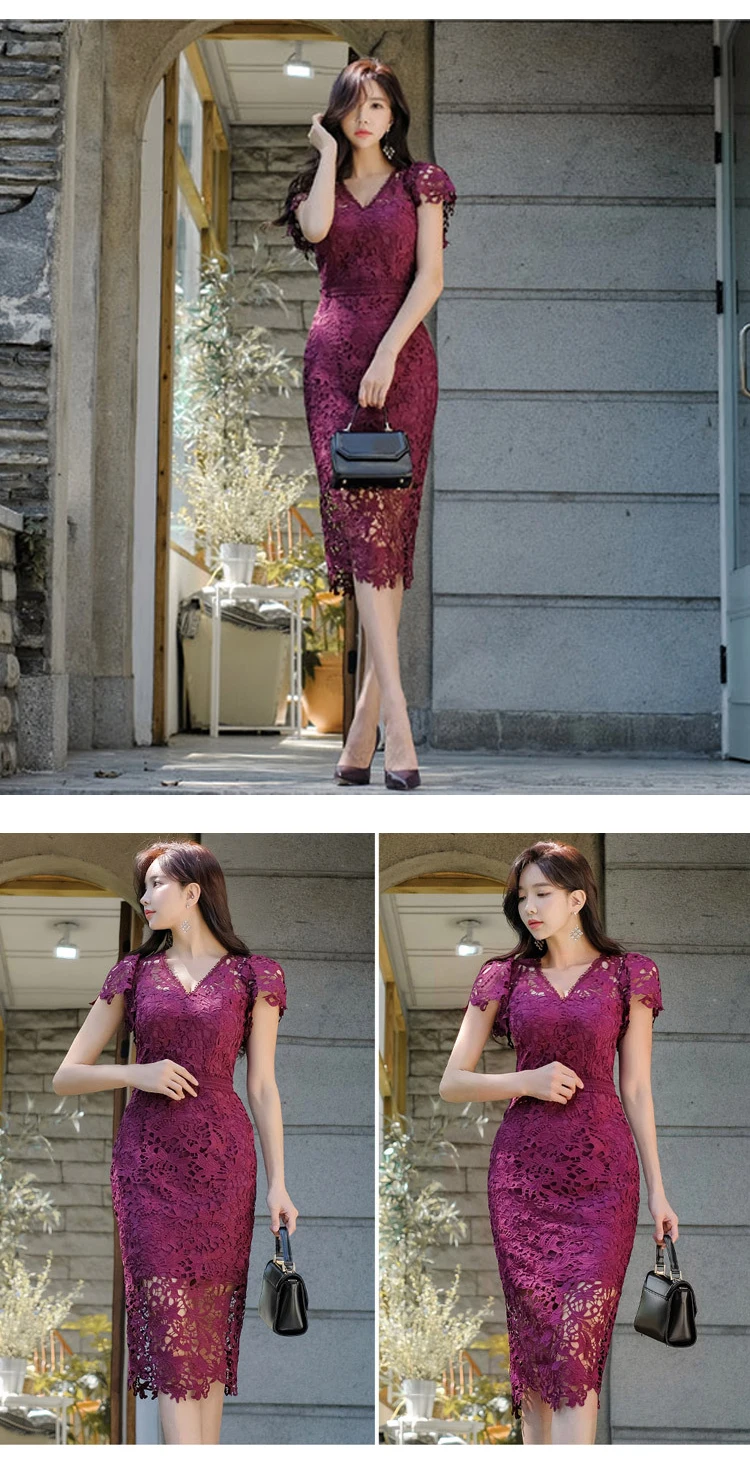 robe à col en V