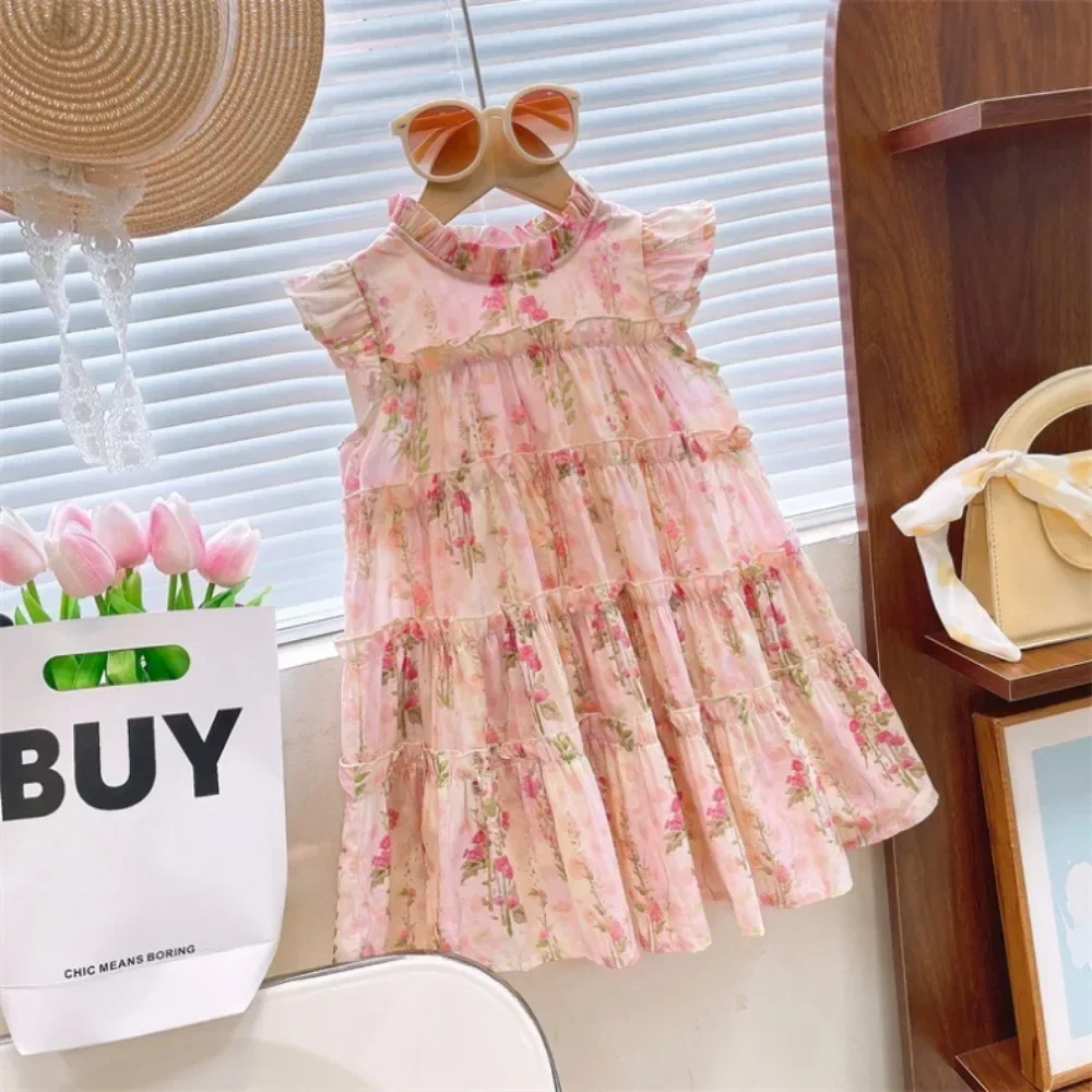 robe florale en polyester