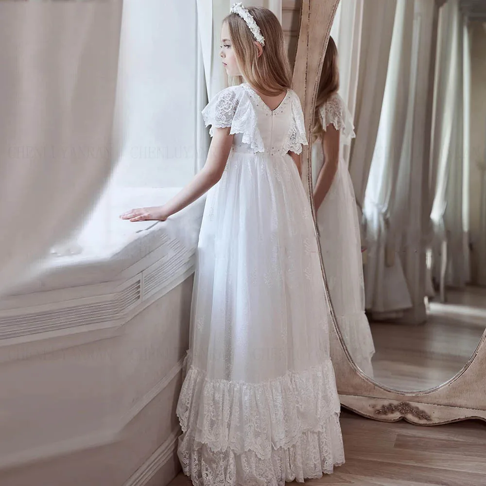 élégante robe en dentelle pour fille