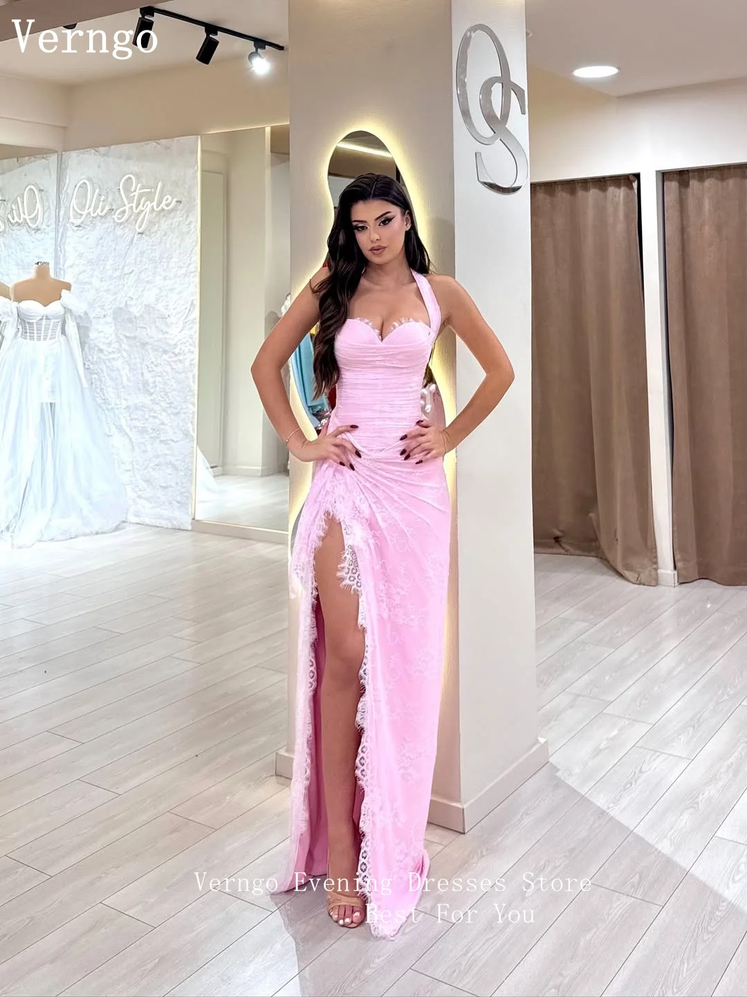 robe de soirée rose