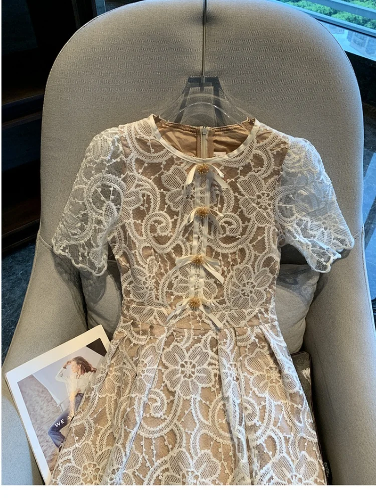 Robe en dentelle blanche – Image 5