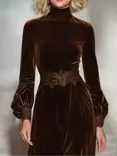 velours robe femme